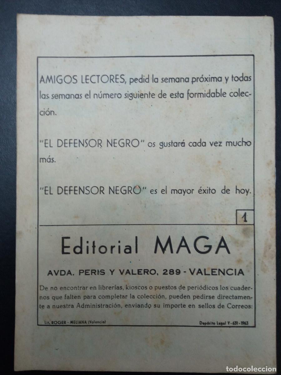 Tebeos: EL DEFENSOR NEGRO, N&ordm; 1 - Foto 2