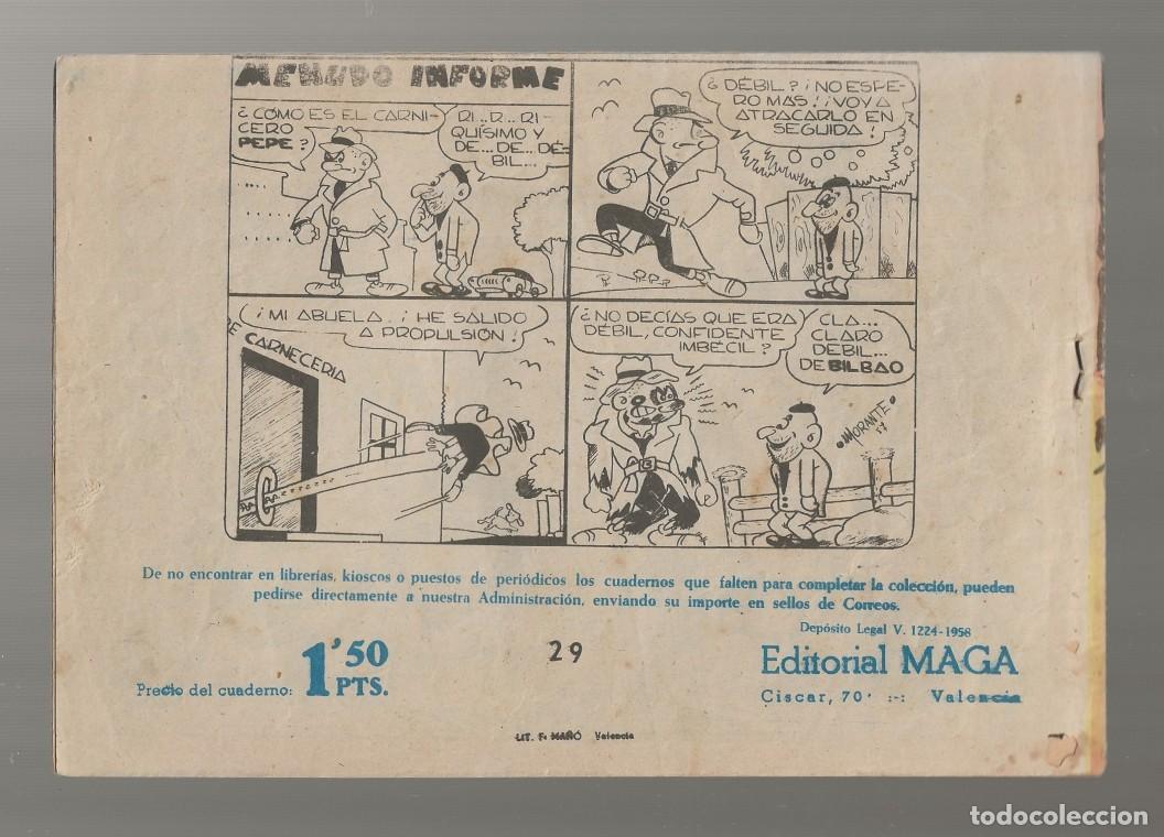 Tebeos: APACHE N&ordm; 29 - FLECHAS Y PLOMO - ORIGINAL - MAGA 1959 - Foto 2