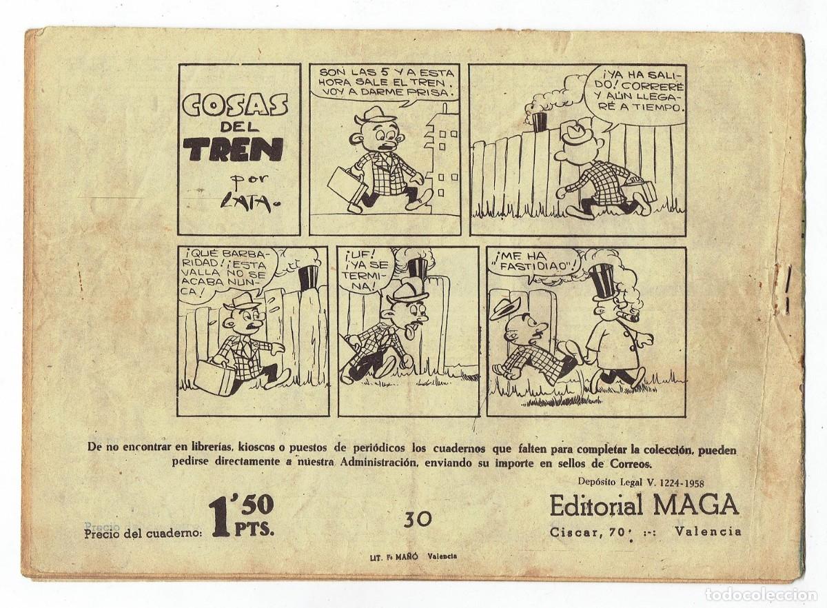 Tebeos: APACHE N&ordm; 30 - LADRONES DE PIELES - ORIGINAL - MAGA 1959 - Foto 2