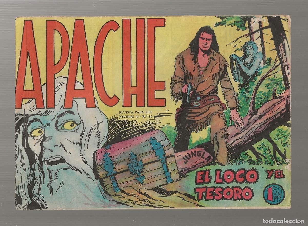 Tebeos: APACHE N&ordm; 35 - EL LOCO Y EL TESORO - ORIGINAL - MAGA 1959 - Foto 1