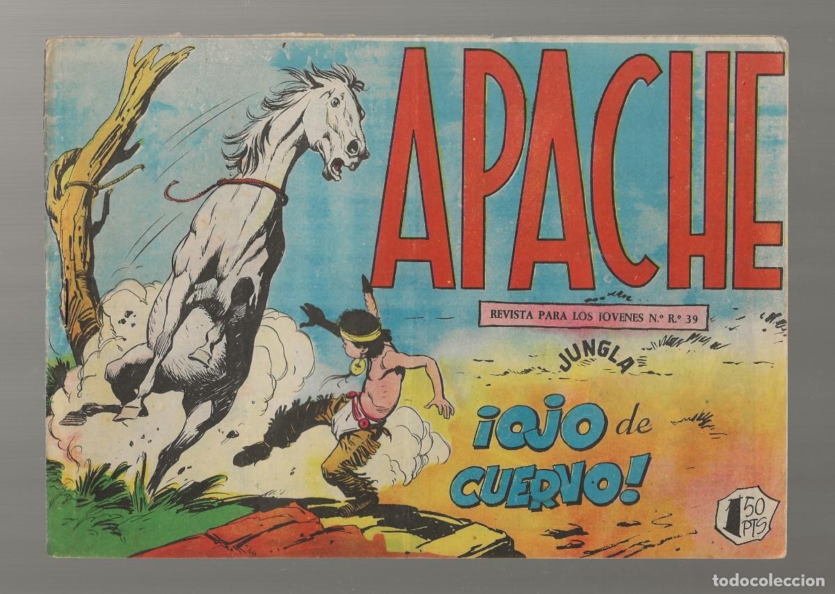 Tebeos: APACHE N&ordm; 39 - OJO DE CUERVO - ORIGINAL - MAGA 1959 - Foto 1