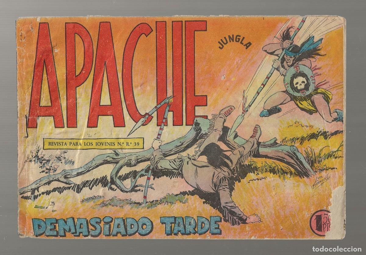Tebeos: APACHE N&ordm; 41 - DEMASIADO TARDE - ORIGINAL - MAGA 1959 - Foto 1