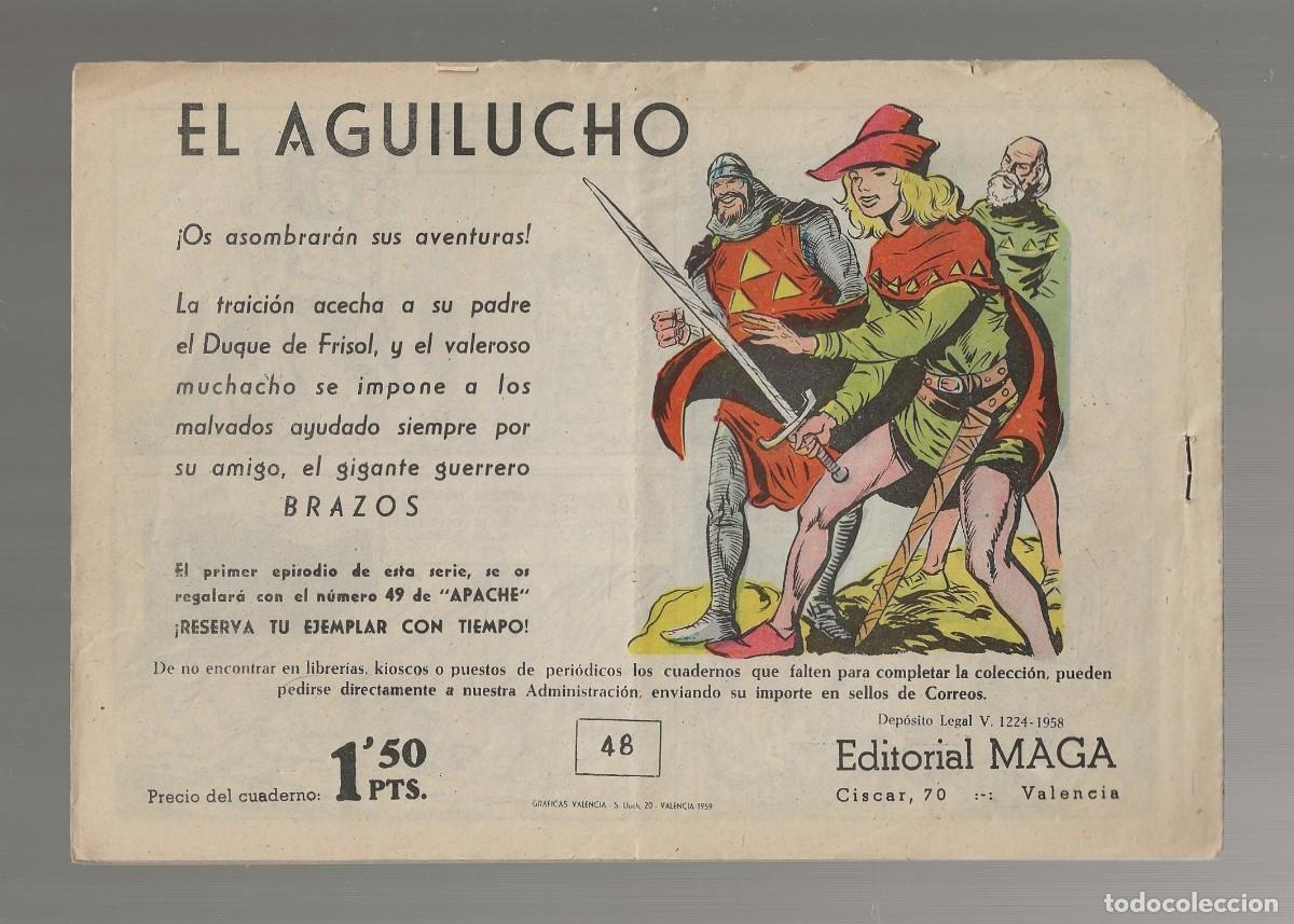 Tebeos: APACHE N&ordm; 48 - R&Iacute;O ABAJO - MAGA 1959 - Foto 2