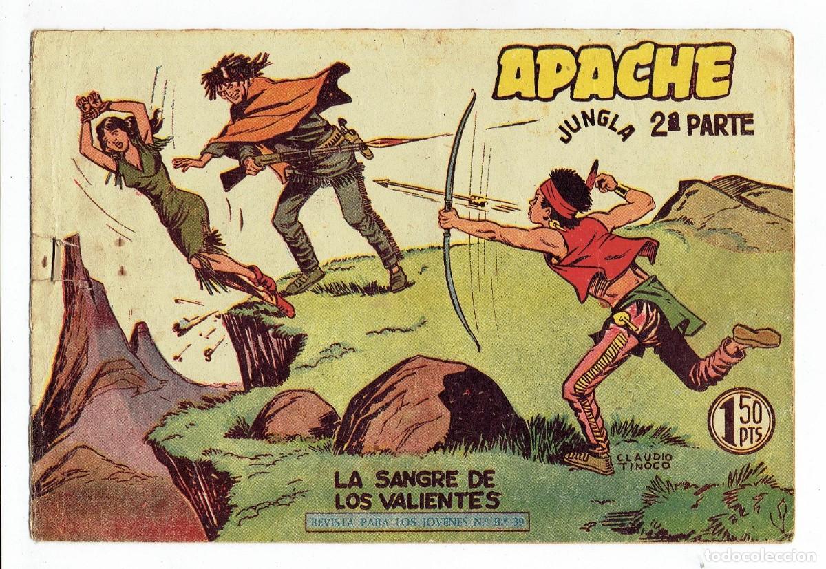 Tebeos: APACHE 2&ordf; PARTE N&ordm; 34 - LA SANGRE DE LOS VALIENTES - ORIGINAL - MAGA 1960 - Foto 1