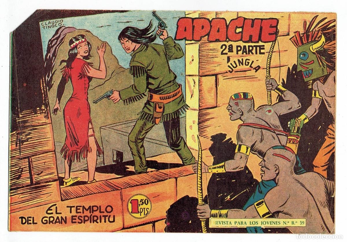 Tebeos: APACHE 2&ordf; PARTE N&ordm; 38 - EL TEMPLO DEL GRAN ESP&Iacute;RITU - ORIGINAL - MAGA 1960 - Foto 1
