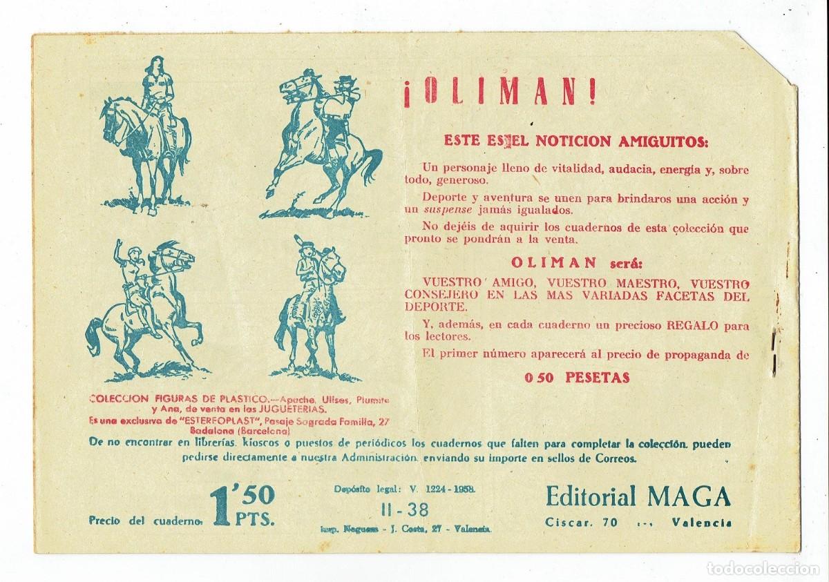 Tebeos: APACHE 2&ordf; PARTE N&ordm; 38 - EL TEMPLO DEL GRAN ESP&Iacute;RITU - ORIGINAL - MAGA 1960 - Foto 2