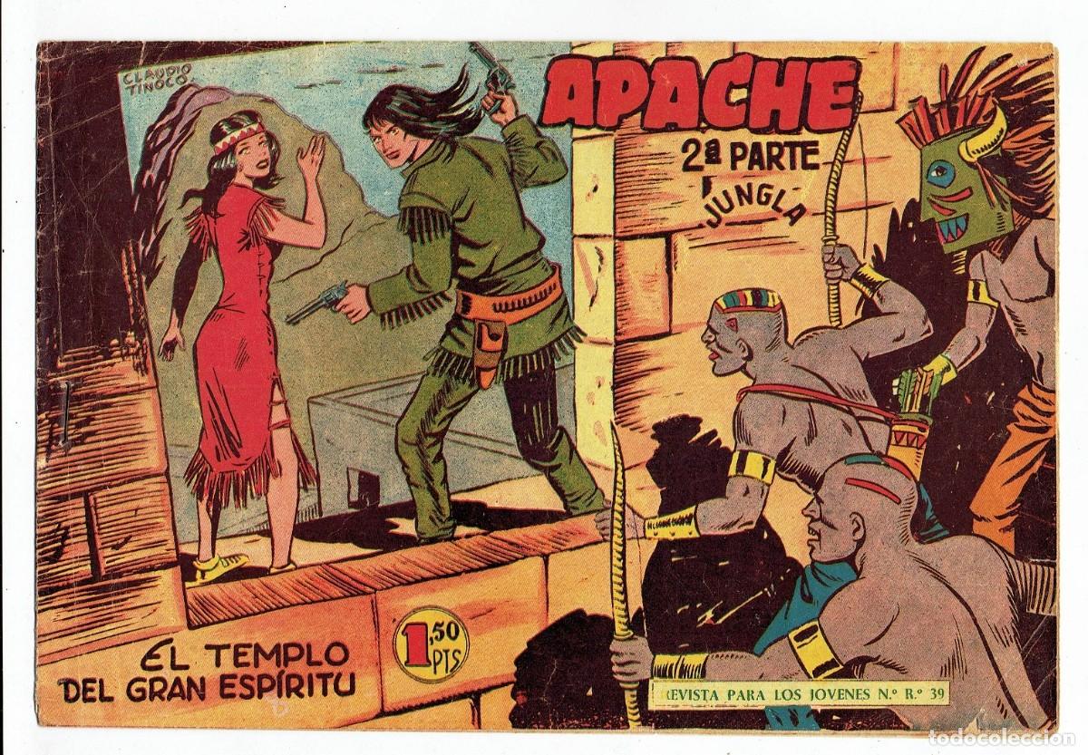 Tebeos: APACHE 2&ordf; PARTE N&ordm; 38 - EL TEMPLO DEL GRAN ESP&Iacute;RITU - ORIGINAL - MAGA 1960 - Foto 1