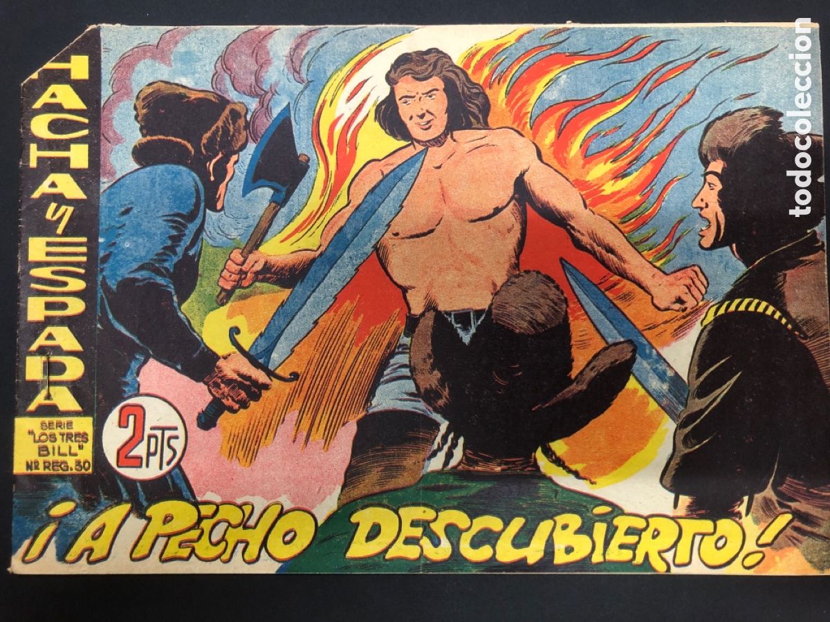 Tebeos: COMIC ORIGINAL HACHA Y ESPADA N&ordm; 34 EDITORIAL MAGA - Foto 1