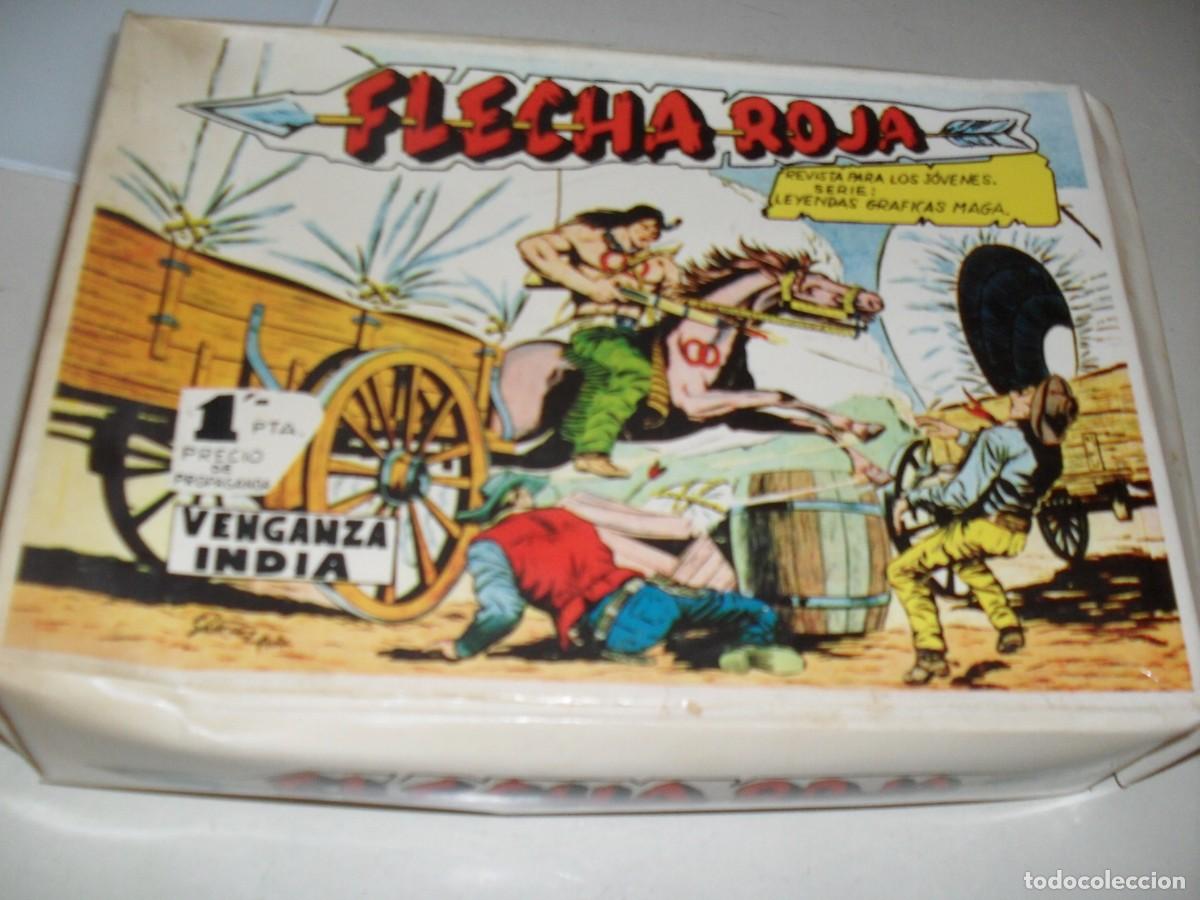 Tebeos: (FACSIMIL)COLECCION COMPLETA FLECHA ROJA,CON ESTUCHE PROTECTOR,79 TEBEOS,MAGA,1962 - Foto 1