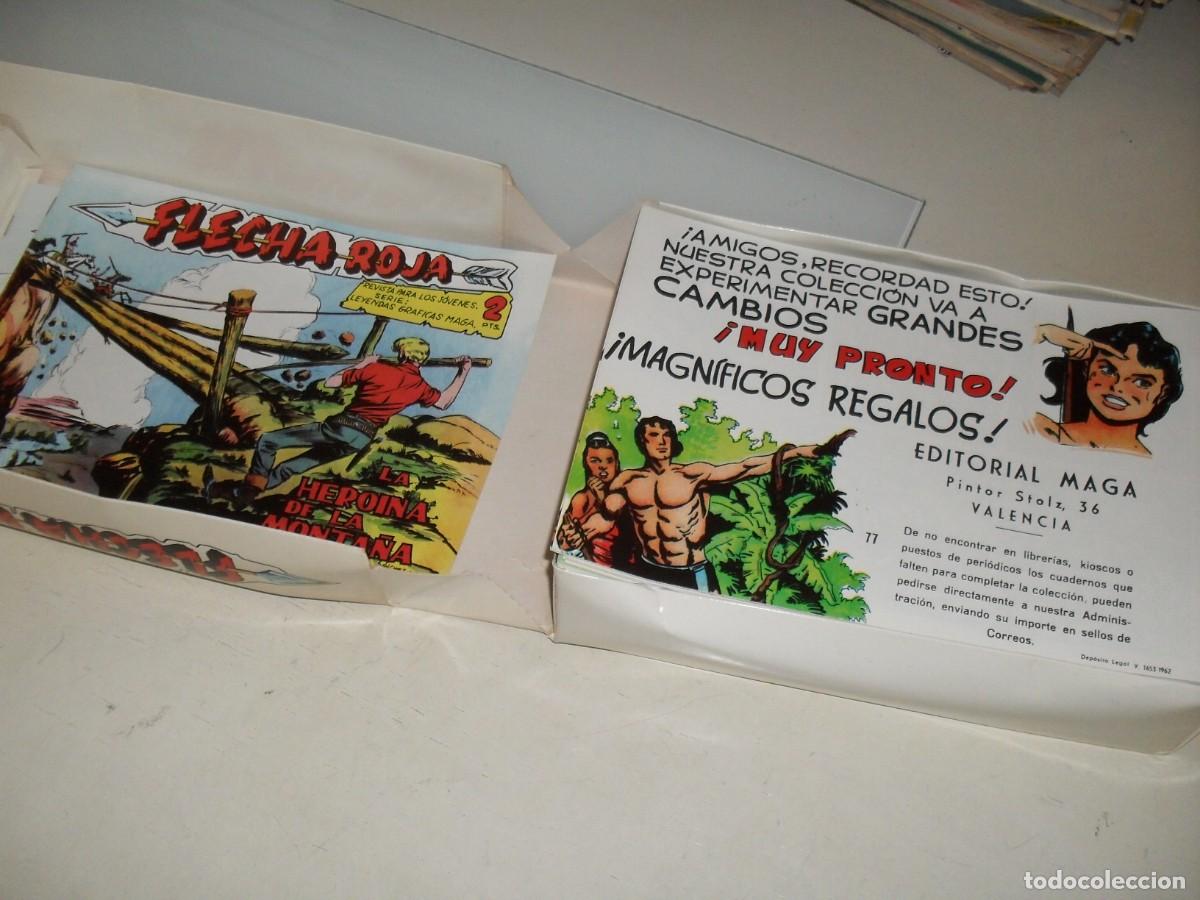 Tebeos: (FACSIMIL)COLECCION COMPLETA FLECHA ROJA,CON ESTUCHE PROTECTOR,79 TEBEOS,MAGA,1962 - Foto 4