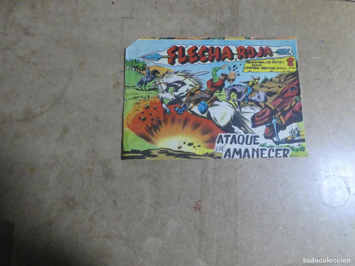 Tebeos: Flecha roja n&ordm; 75, ed. Maga - Foto 1