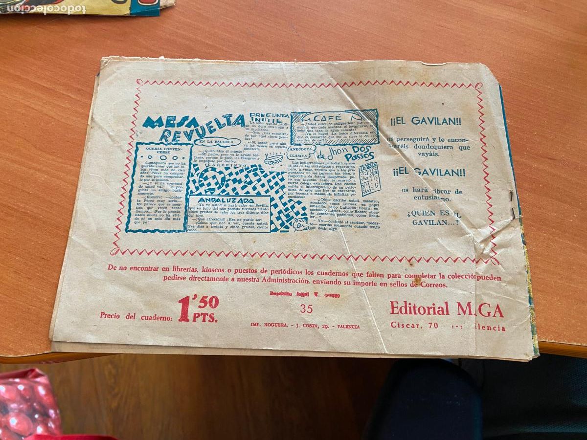 Tebeos: EL CORSARIO SIN ROSTRO N&ordm; 35 (ORIGINAL MAGA) (COM3) - Foto 2