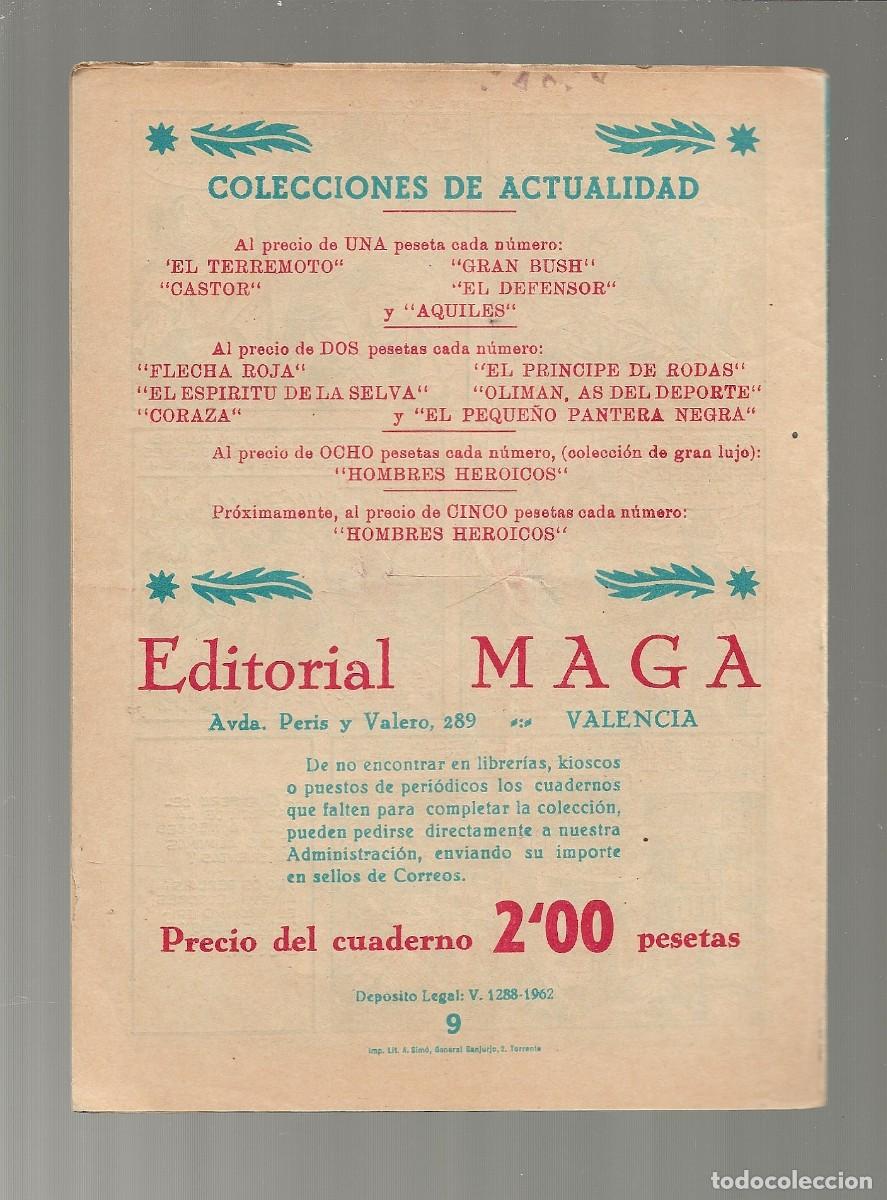 Tebeos: EL ESP&Iacute;RITU DE LA SELVA N&ordm; 9 - MAGA 1962 - 0RIGINAL - Foto 2