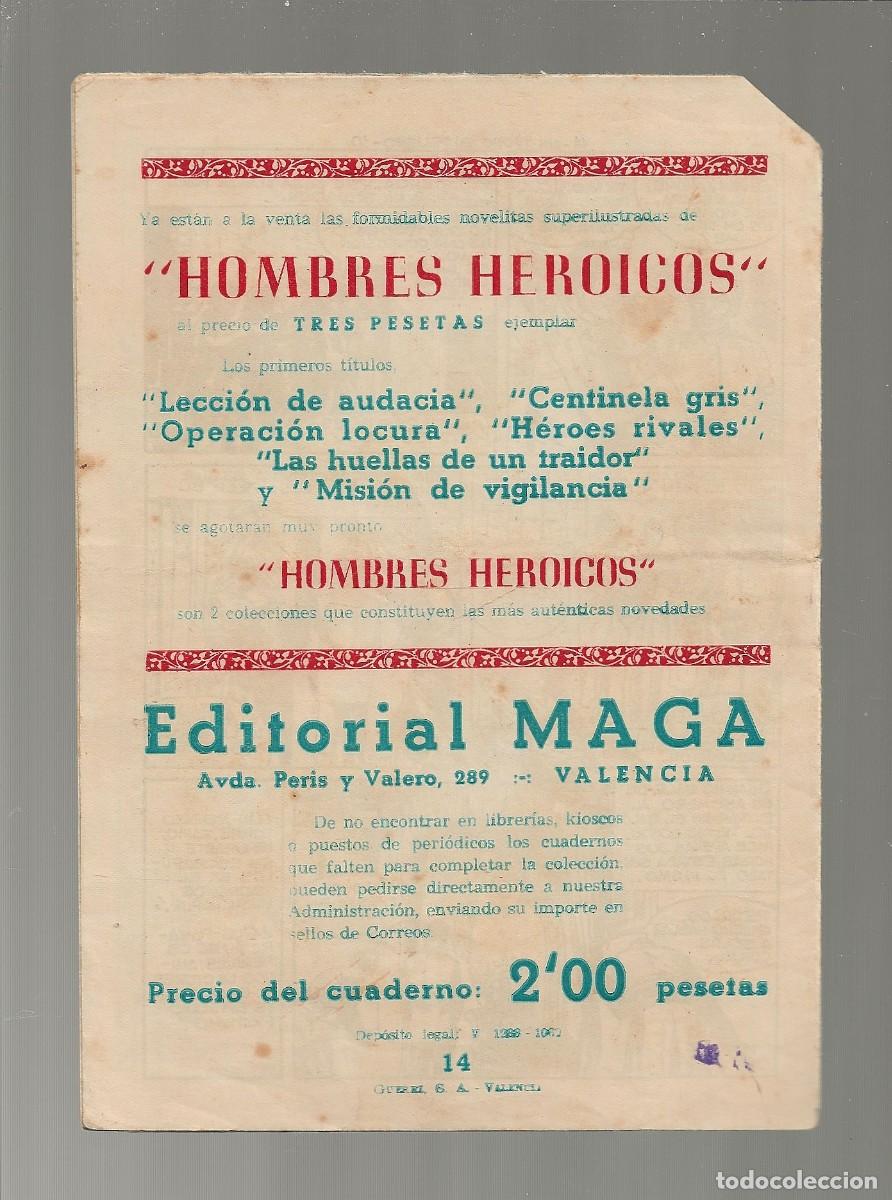 Tebeos: EL ESP&Iacute;RITU DE LA SELVA N&ordm; 14 - MAGA 1962 - 0RIGINAL - Foto 2
