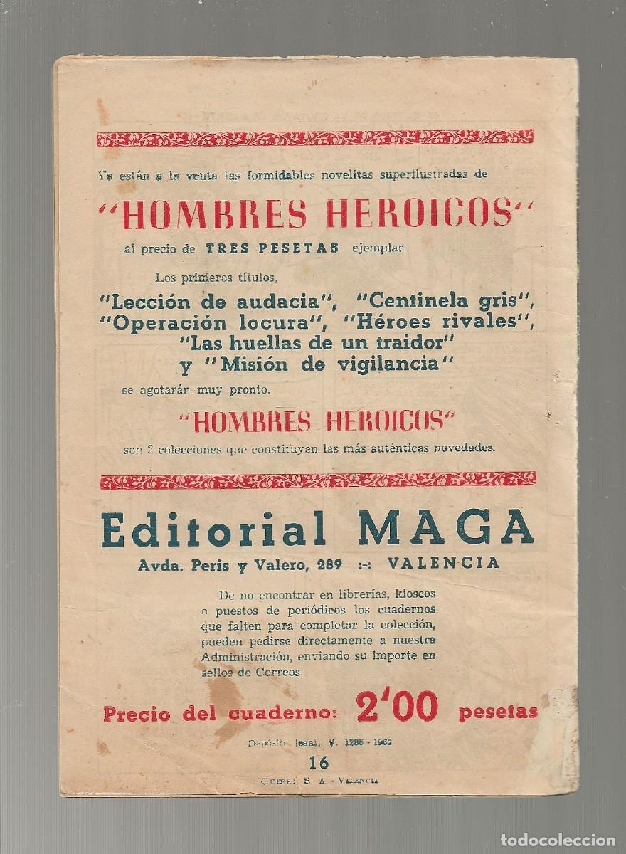 Tebeos: EL ESP&Iacute;RITU DE LA SELVA N&ordm; 16 - MAGA 1962 - 0RIGINAL - Foto 2