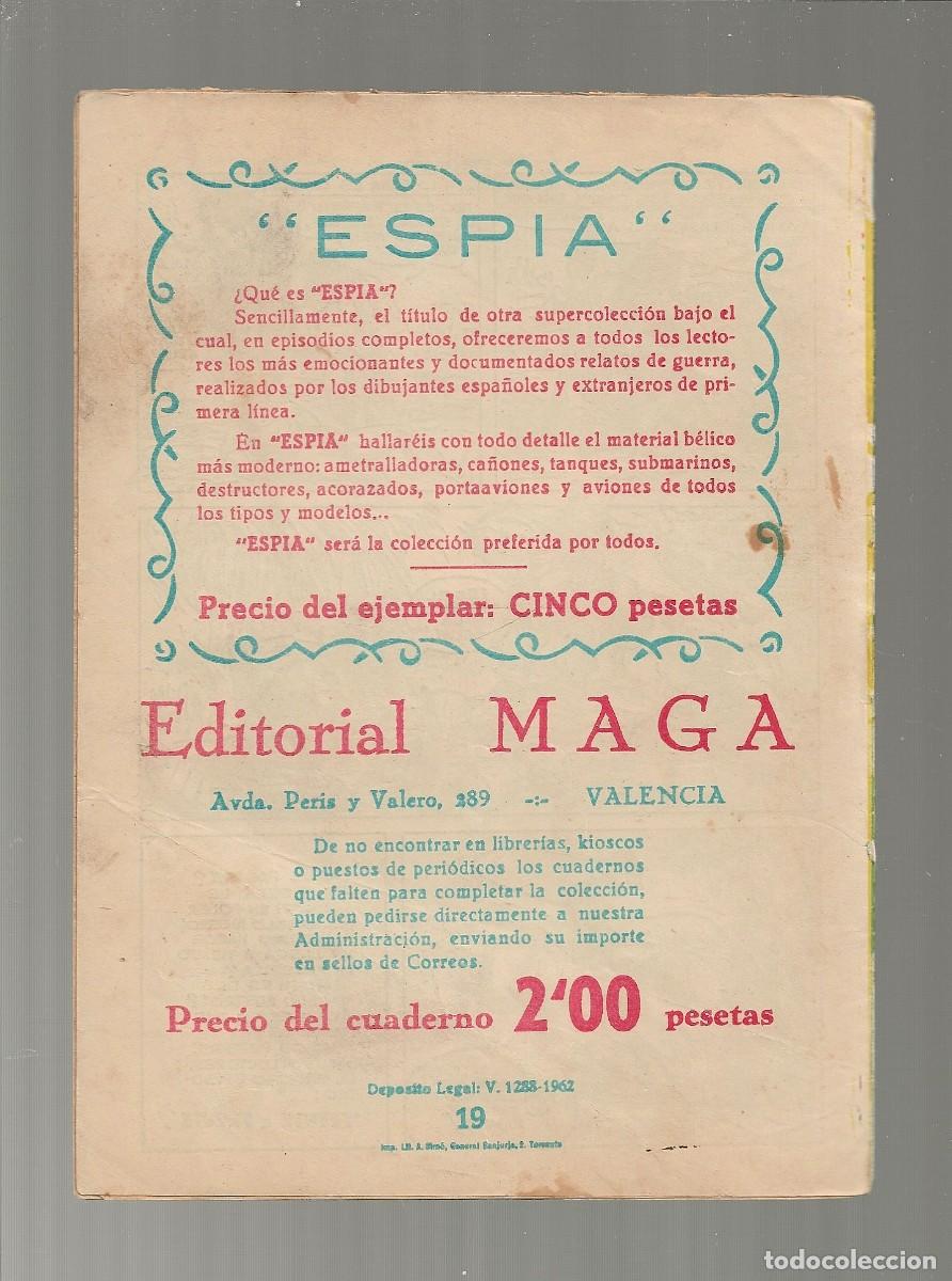 Tebeos: EL ESP&Iacute;RITU DE LA SELVA N&ordm; 19 - MAGA 1962 - 0RIGINAL - Foto 2
