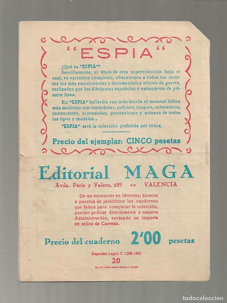 Tebeos: EL ESP&Iacute;RITU DE LA SELVA N&ordm; 20 - MAGA 1962 - 0RIGINAL - Foto 2