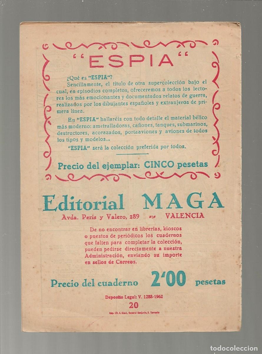 Tebeos: EL ESP&Iacute;RITU DE LA SELVA N&ordm; 20 - MAGA 1962 - 0RIGINAL - Foto 2