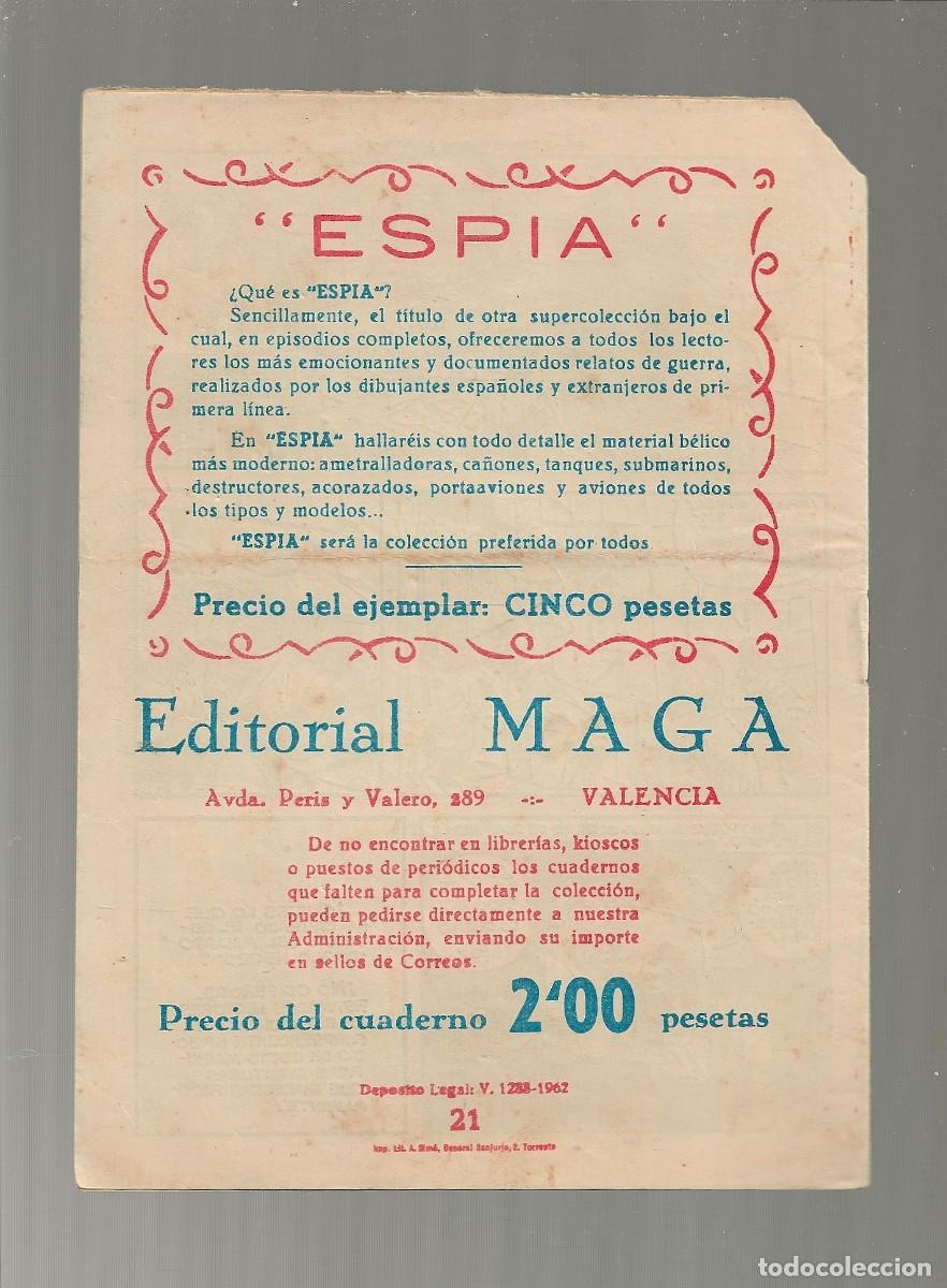 Tebeos: EL ESP&Iacute;RITU DE LA SELVA N&ordm; 21 - MAGA 1962 - 0RIGINAL - Foto 2