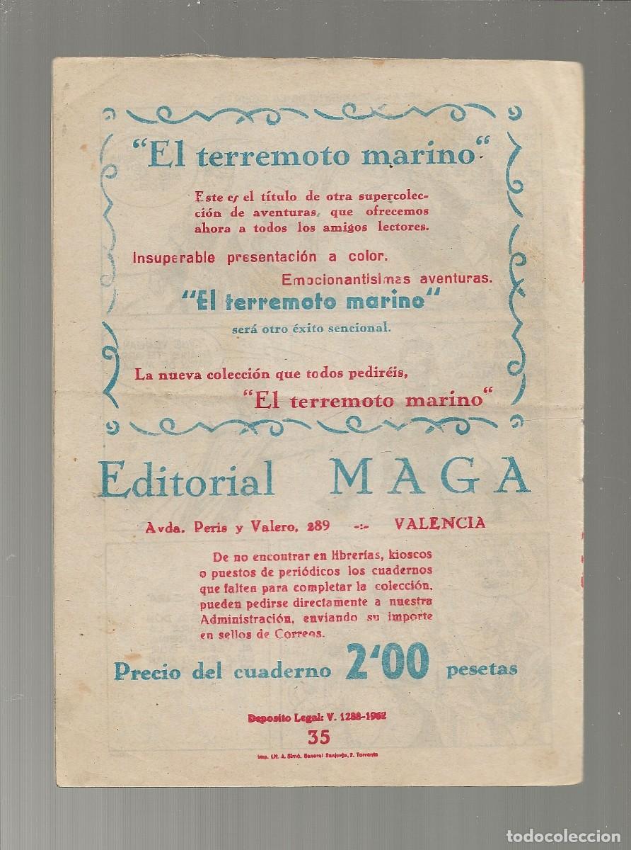 Tebeos: EL ESP&Iacute;RITU DE LA SELVA N&ordm; 35 - MAGA 1962 - 0RIGINAL - Foto 2