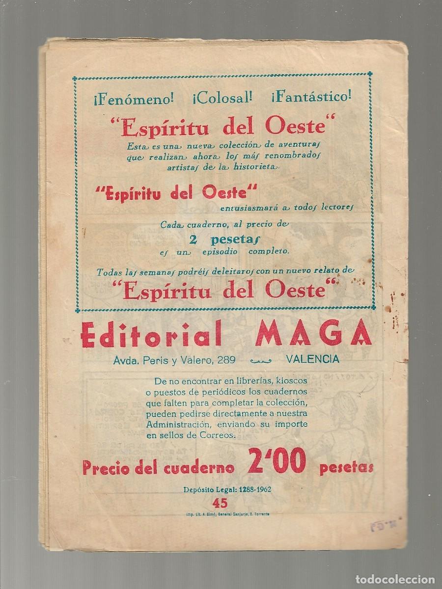 Tebeos: EL ESP&Iacute;RITU DE LA SELVA N&ordm; 45 - MAGA 1962 - 0RIGINAL - Foto 2