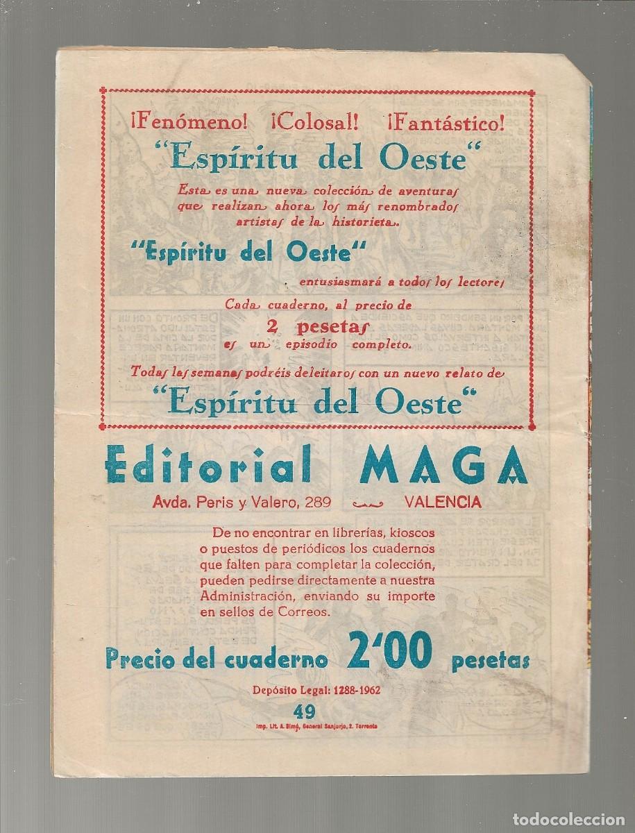 Tebeos: EL ESP&Iacute;RITU DE LA SELVA N&ordm; 49 - MAGA 1962 - 0RIGINAL - Foto 2