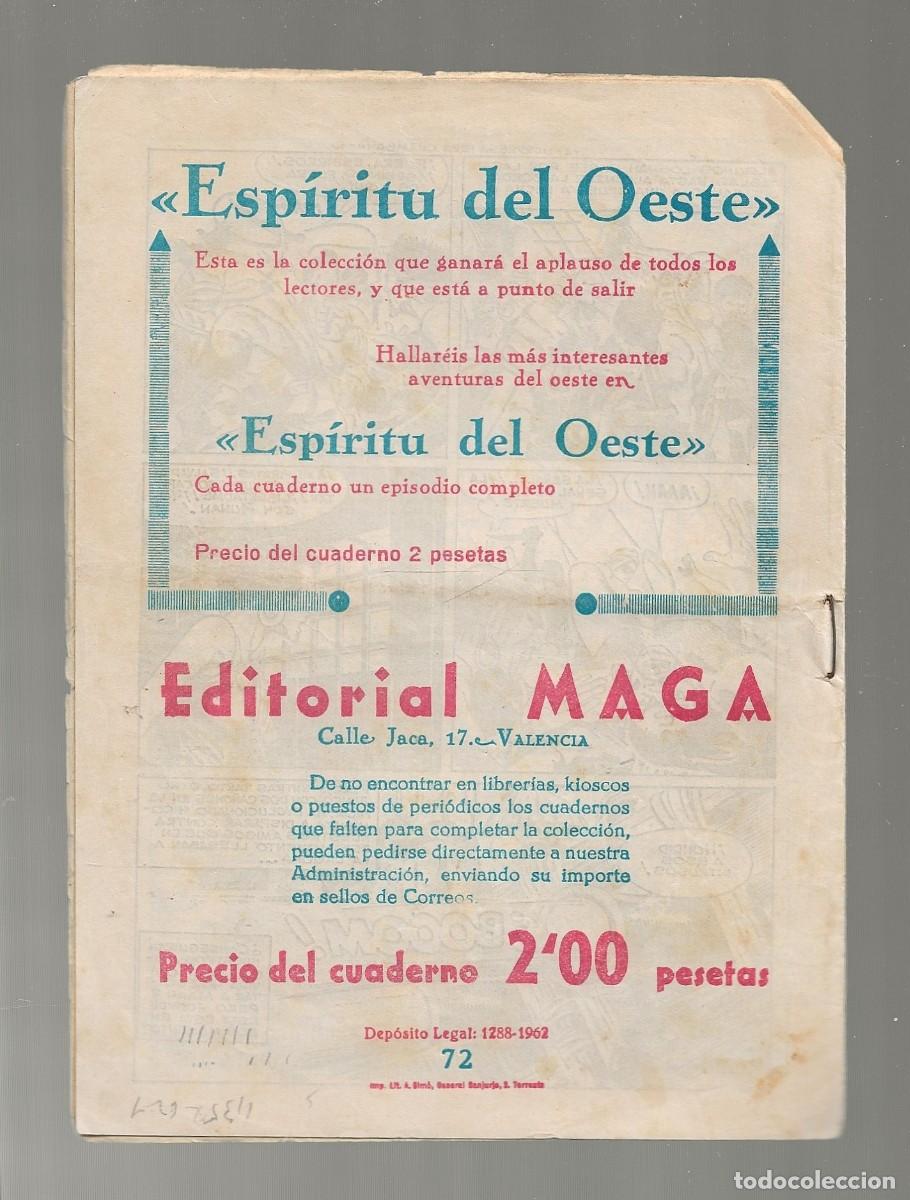 Tebeos: EL ESP&Iacute;RITU DE LA SELVA N&ordm; 72 - MAGA 1962 - 0RIGINAL - Foto 2