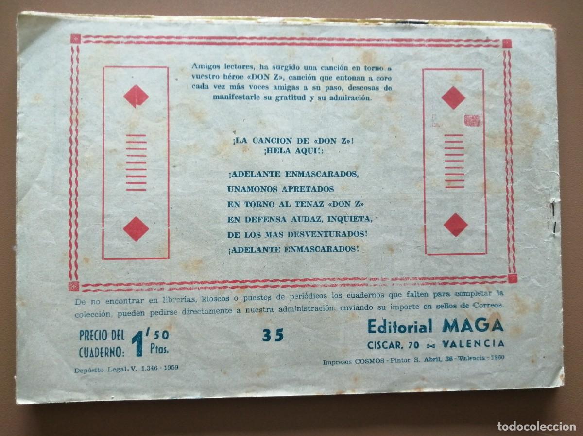 Tebeos: DON Z- 1959 - N&Uacute;MERO-35 - Foto 2