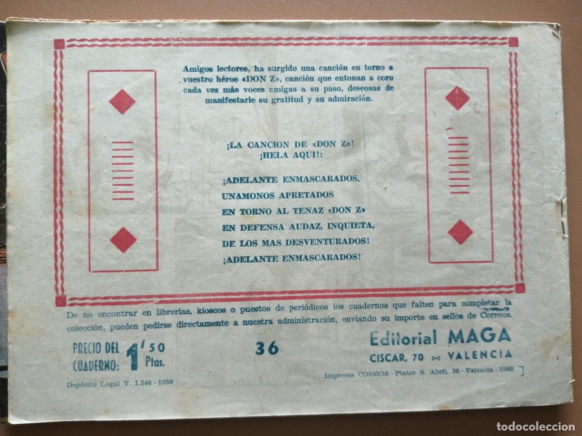 Tebeos: DON Z- 1959 - N&Uacute;MERO-36 - Foto 2