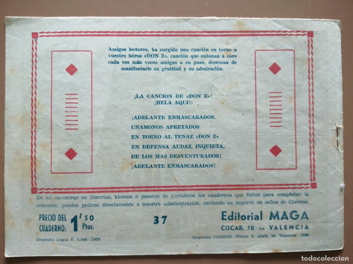 Tebeos: DON Z- 1959 - N&Uacute;MERO-37 - Foto 2