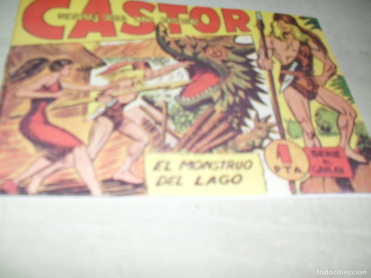 Tebeos: (FACSIMIL)CASTOR N&ordm; 9 EL MONSTRUO DEL LAGO,(DE 42).MAGA,1962.IMPECABLE - Foto 1