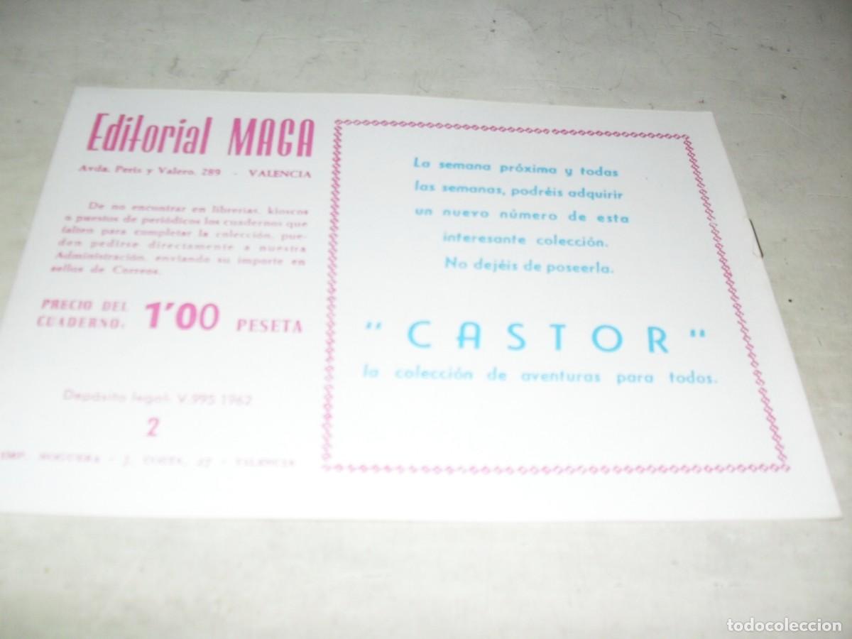Tebeos: (FACSIMIL)CASTOR N&ordm; 2 EN PODER DE LOS HOMBRES ROJOS,(DE 42).MAGA,1962.IMPECABLE - Foto 2