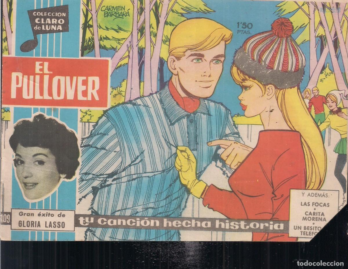 Tebeos: CLARO DE LUNA N&ordm; 109: EL PULLOVER. GRAN EXITO DE GLORIA LASSO - Foto 1