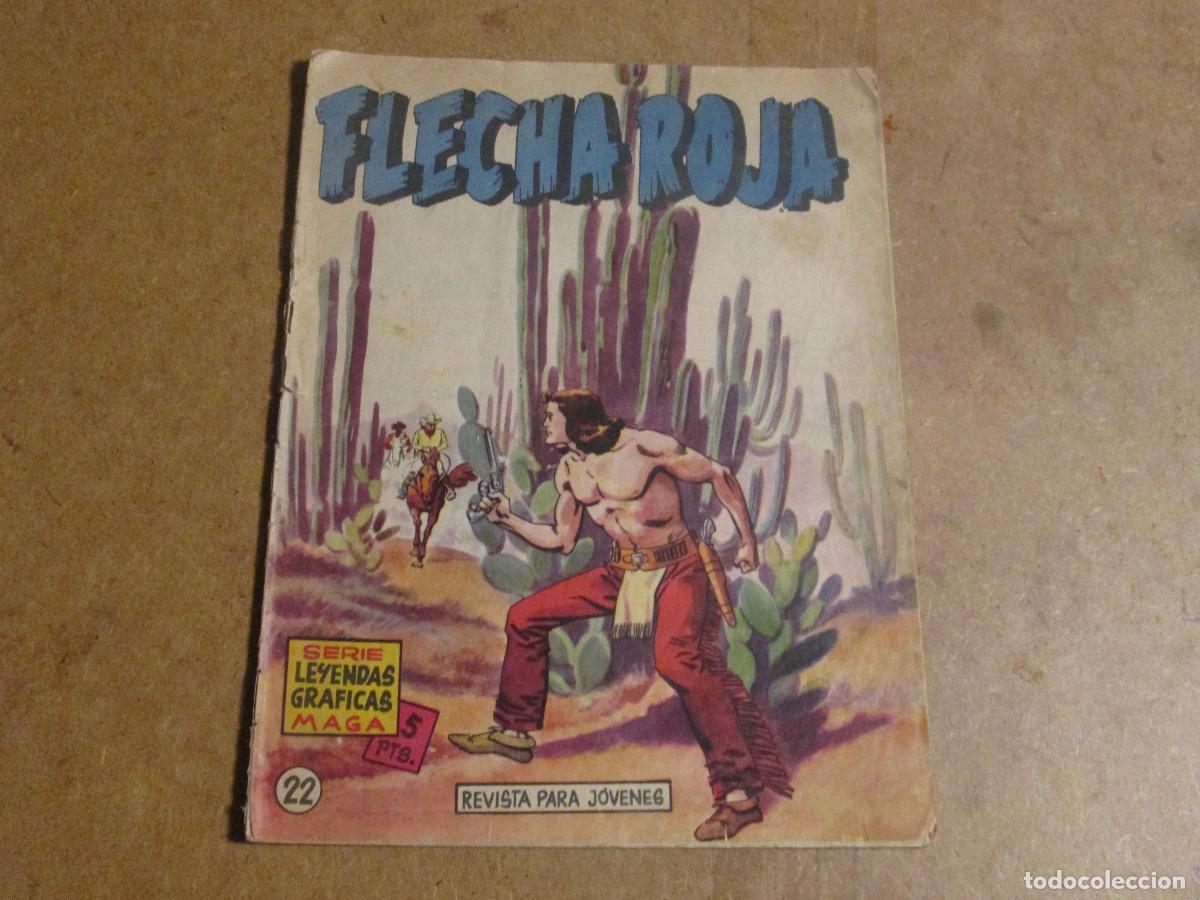 Tebeos: Flecha Roja n&ordm; 22, original editorial maga 1964 - Foto 1