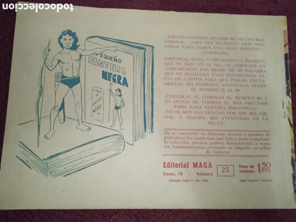 Tebeos: PANTERA NEGRA N&ordm; 25 - EL TALISMAN ( ORIGINAL ) - Foto 2