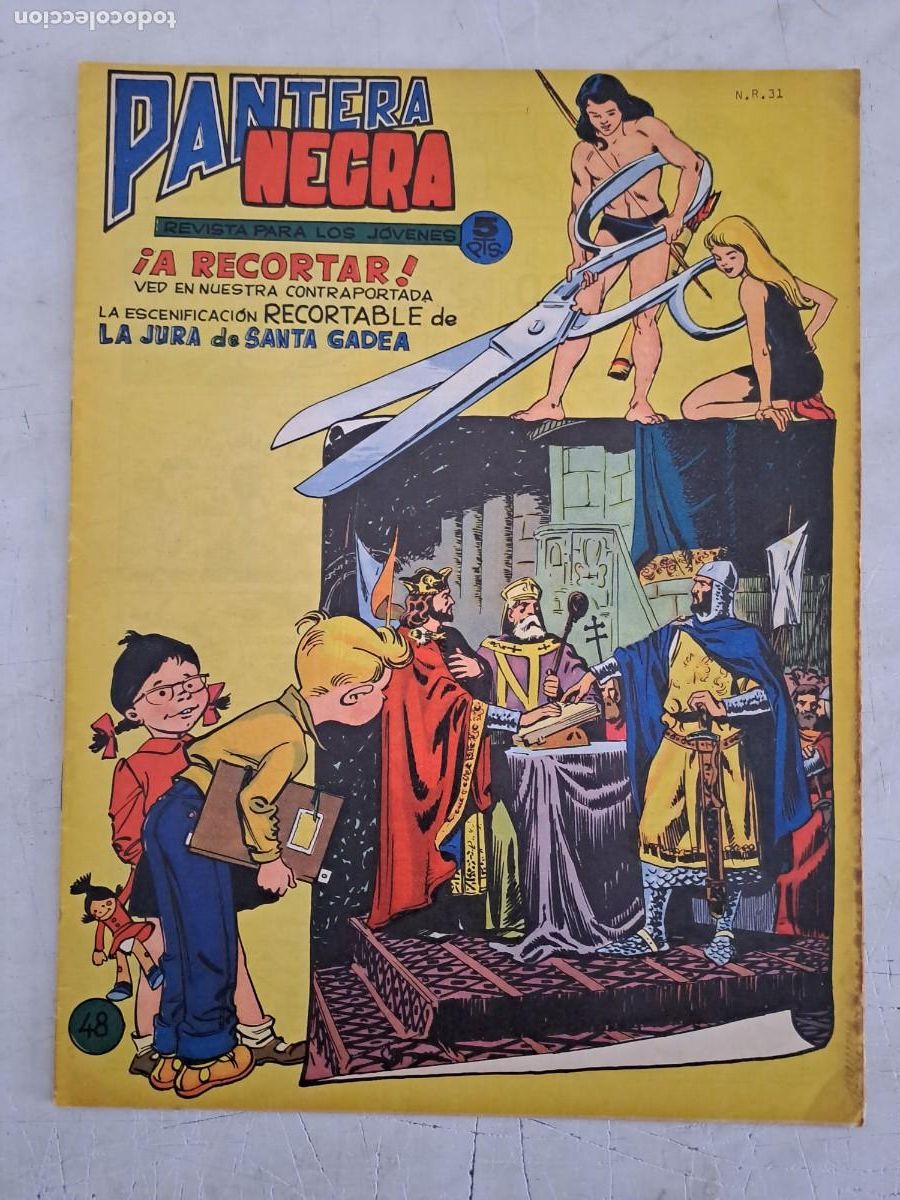 Tebeos: Pantera negra 48, Maga en perfecto estado con el suplemento - Foto 1