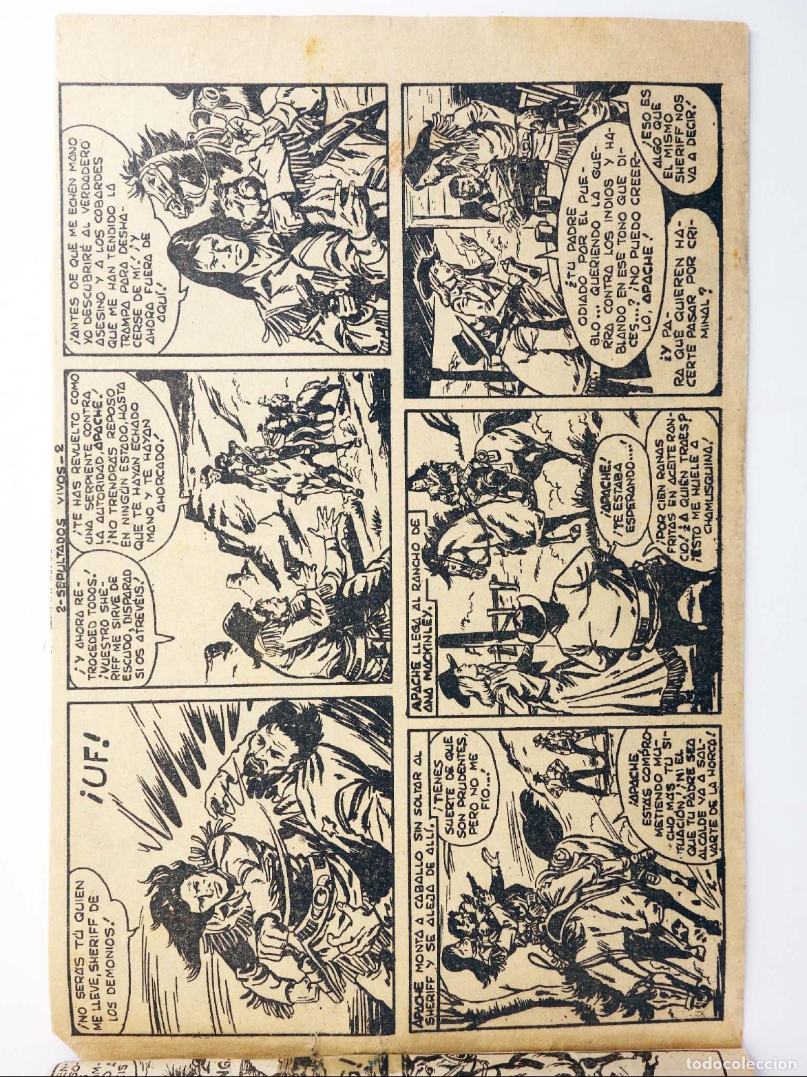 Tebeos: APACHE 2A PARTE 2. SEPULTADOS VIVOS (Quesada / Tinoco) Maga, 1960 - Foto 3