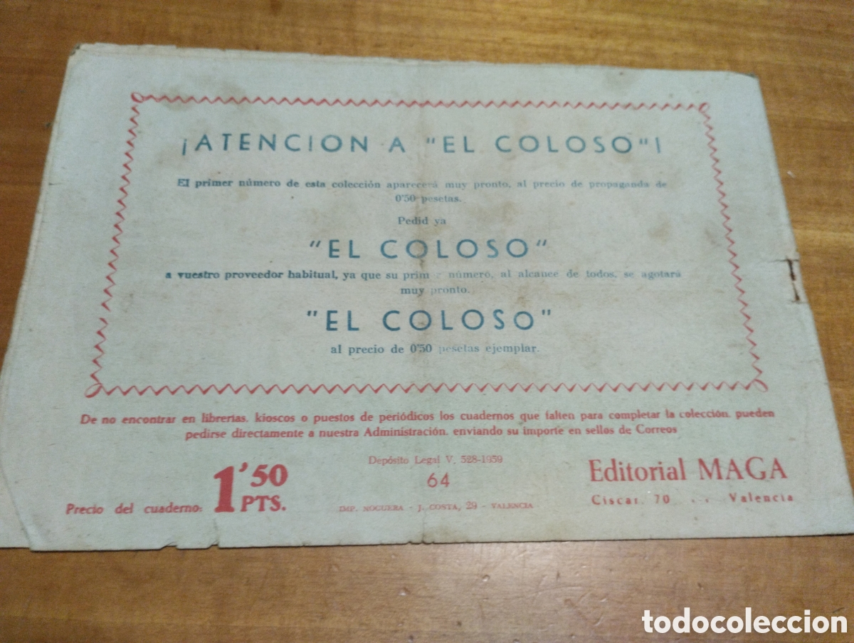 Tebeos: !!Comic piel de lobo. Muy antiguo! - Foto 2