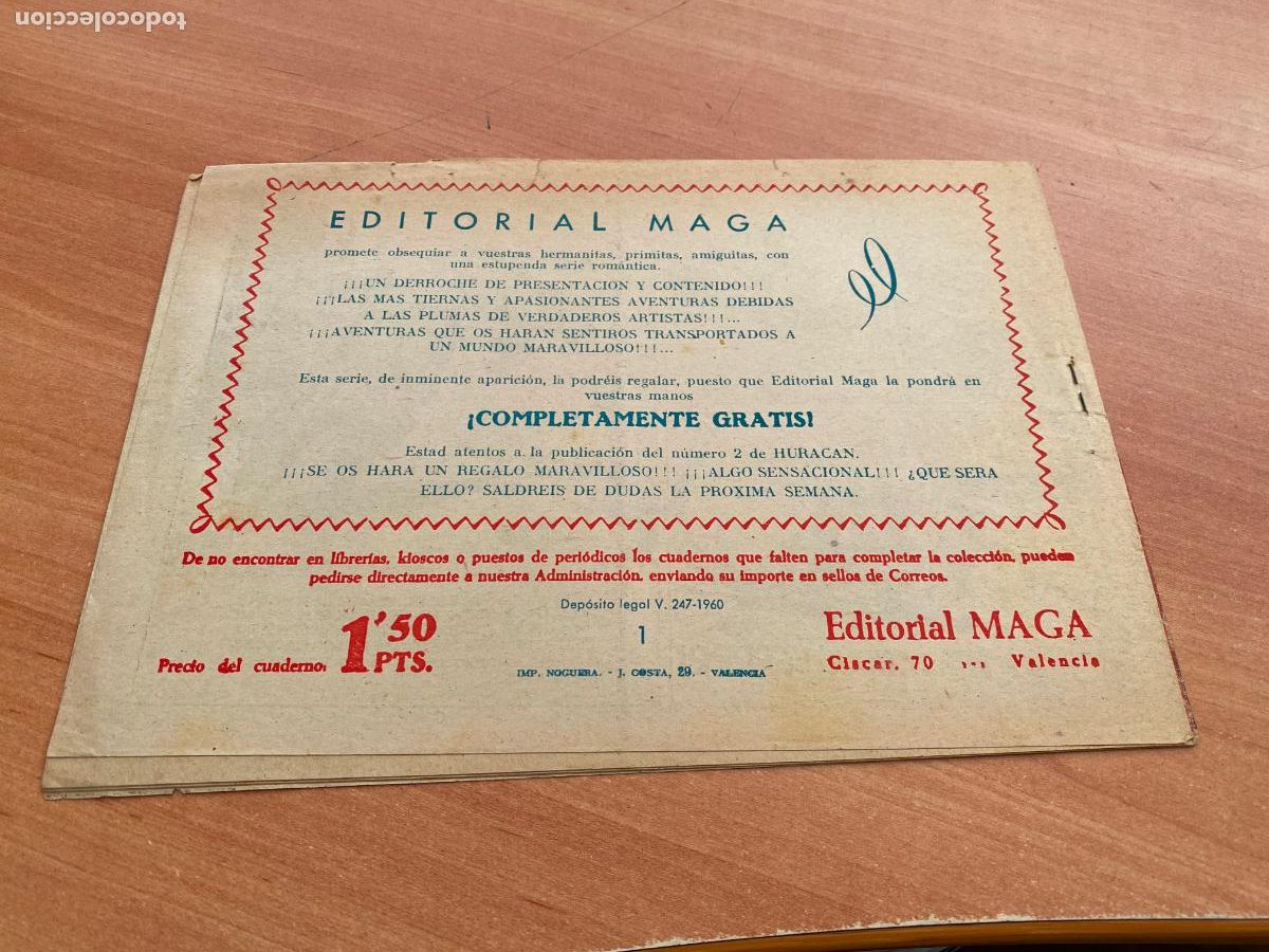 Tebeos: HURACAN N&ordm; 1 (MAGA) (COB184) - Foto 2