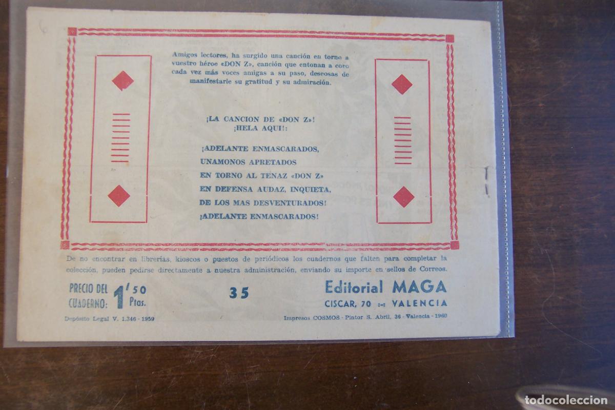 Tebeos: DON Z N&ordm; 35 MAGA ORIGINAL - Foto 2