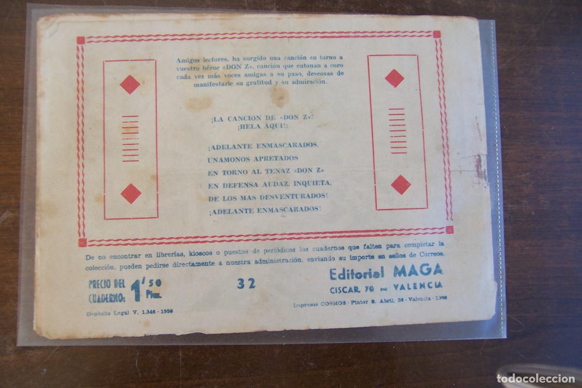 Tebeos: DON Z N&ordm; 32 MAGA ORIGINAL - Foto 2