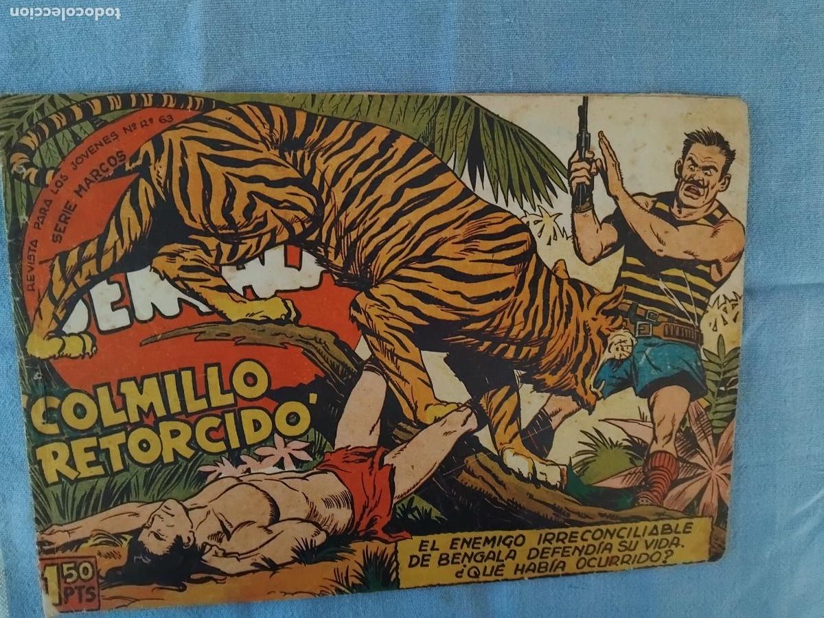 Tebeos: BENGALA N&ordm; 16. COLMILLO RETORCIDO. EDITORIAL MAGA. ORIGINAL. - Foto 1