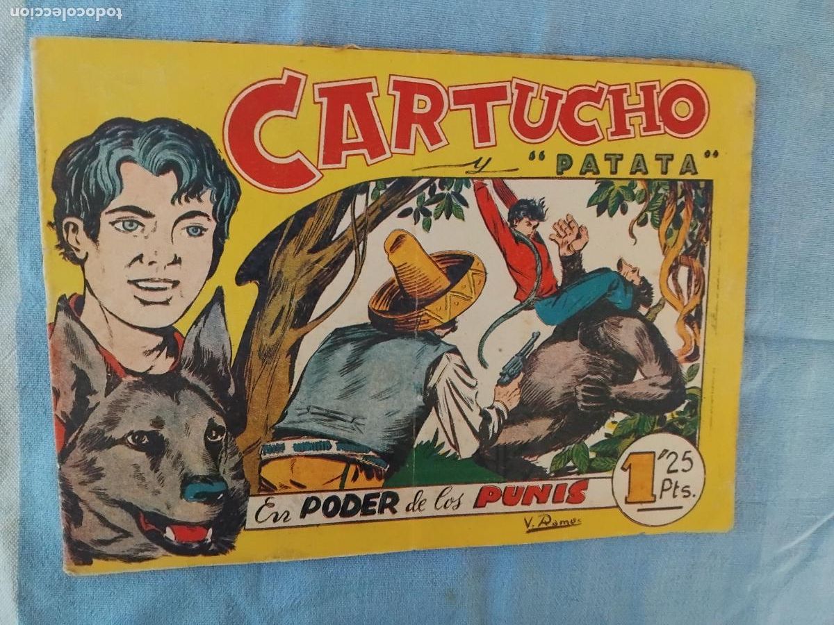 Tebeos: CARTUCHO PATATA N&ordm; 21. EN PODER DE LOS PUNIS. EDITORIAL MAGA. ORIGINAL. - Foto 1