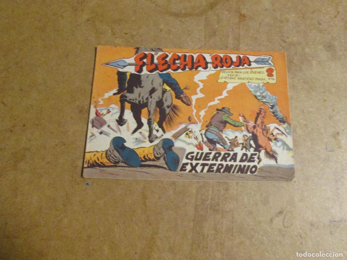 Tebeos: Flecha Roja n&ordm; 32, original editorial maga 1962 - Foto 1
