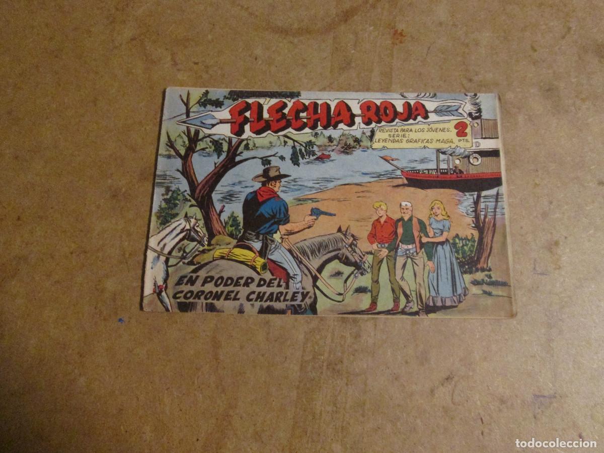 Tebeos: Flecha Roja n&ordm; 35, original editorial maga 1962 - Foto 1
