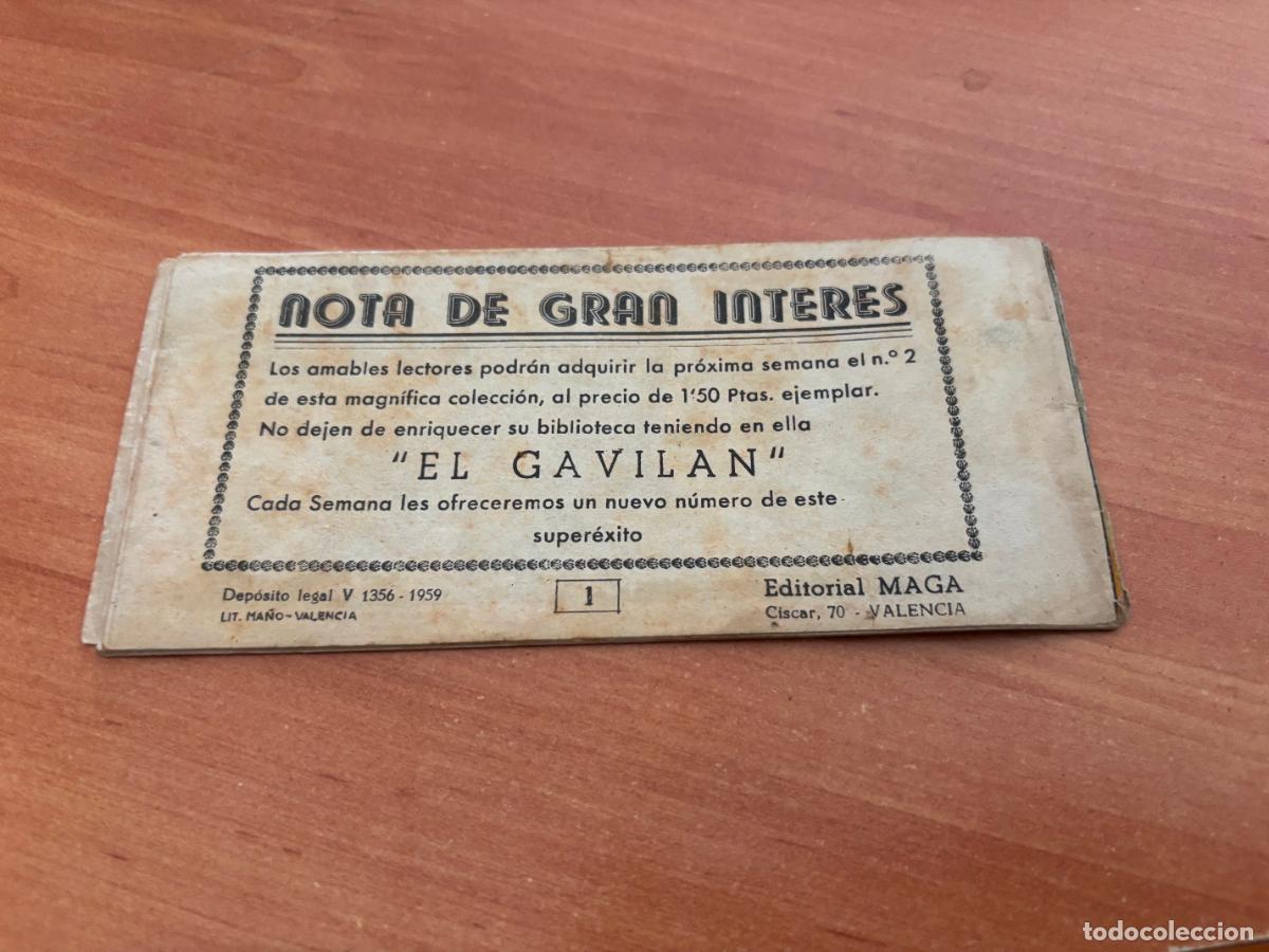 Tebeos: GAVILAN N&ordm; 1 (ORIGINAL MAGA) (COB165) - Foto 2