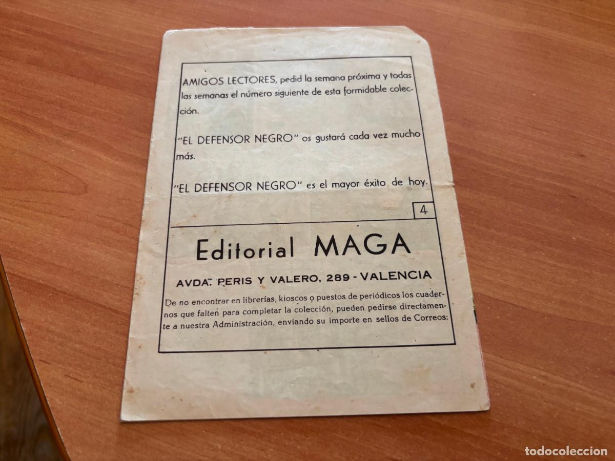 Tebeos: EL DEFENSOR NEGRO N&ordm; 4 (MAGA) (COB246) - Foto 2