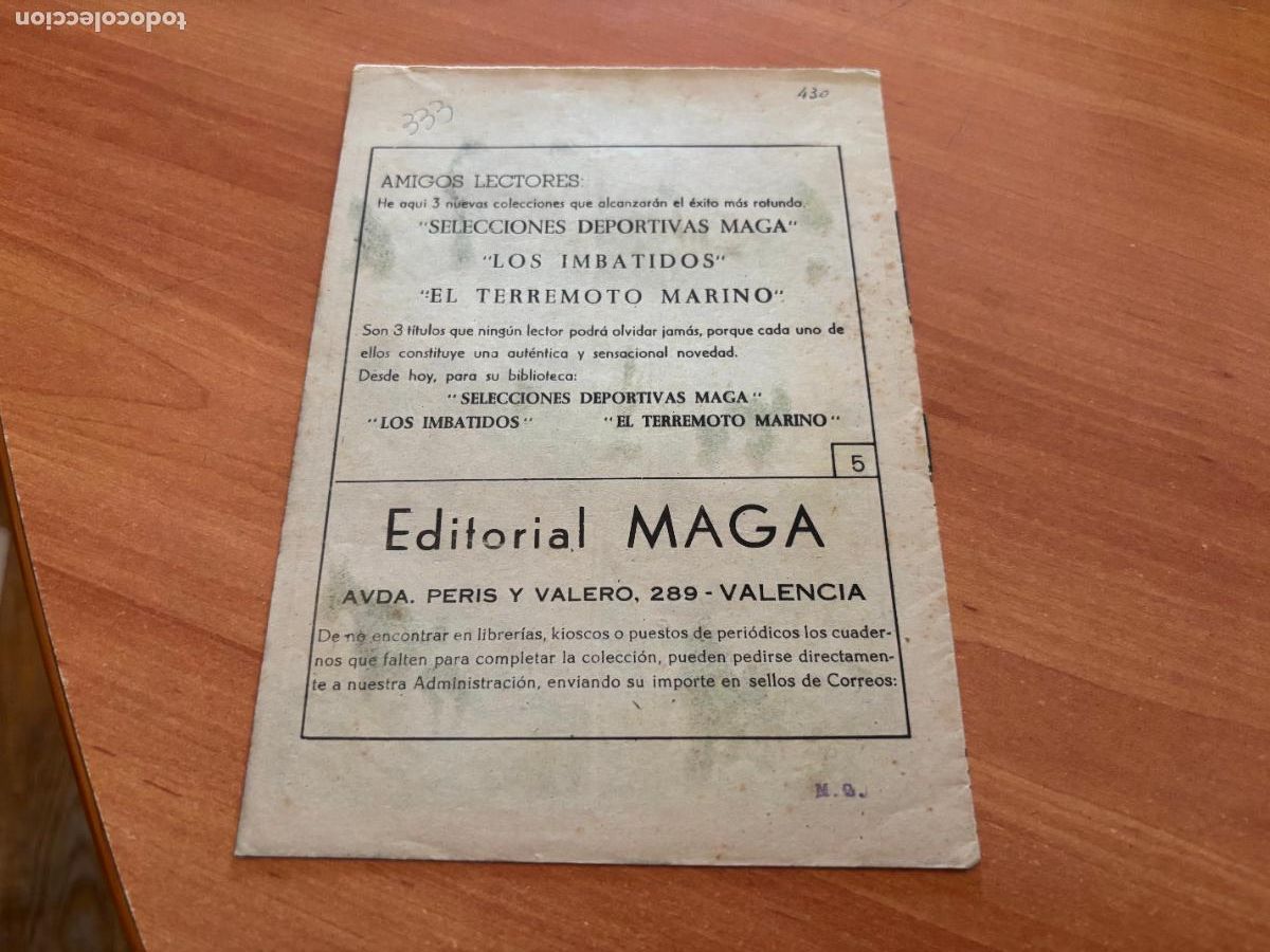 Tebeos: EL DEFENSOR NEGRO N&ordm; 5 (MAGA) (COB246) - Foto 2