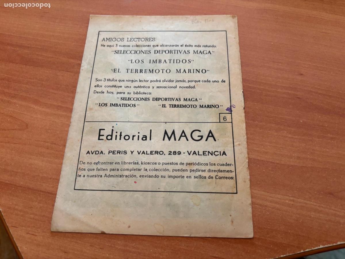 Tebeos: EL DEFENSOR NEGRO N&ordm; 6 (MAGA) (COB246) - Foto 2