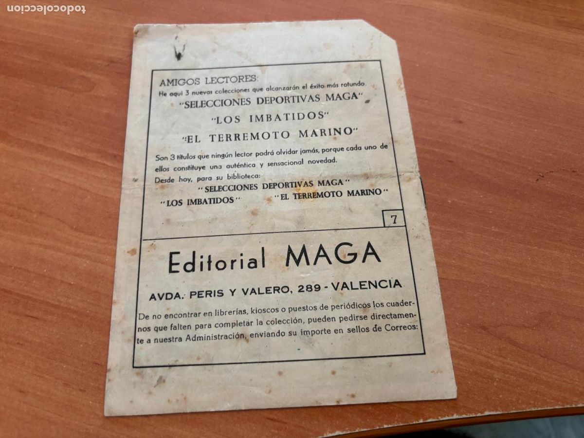 Tebeos: EL DEFENSOR NEGRO N&ordm; 7 (MAGA) (COB246) - Foto 2
